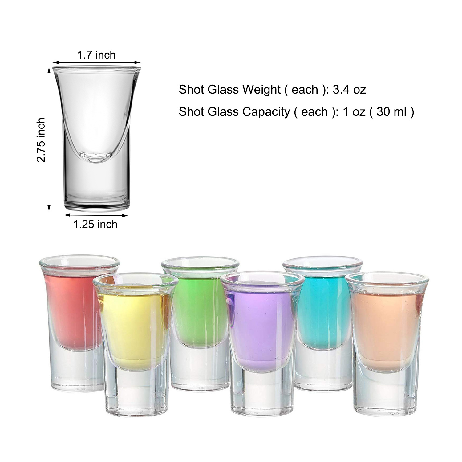 Personalised Novelty Bullet Sublimation 30ml 1oz Shot Glasses Wholesale Blanks Cup Mexican Mini Tequila Custom Logo Shot Glass