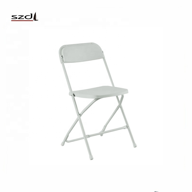 Cheap Steel Frame Black Plastic Folding Chair With Drainage Holes SD-19