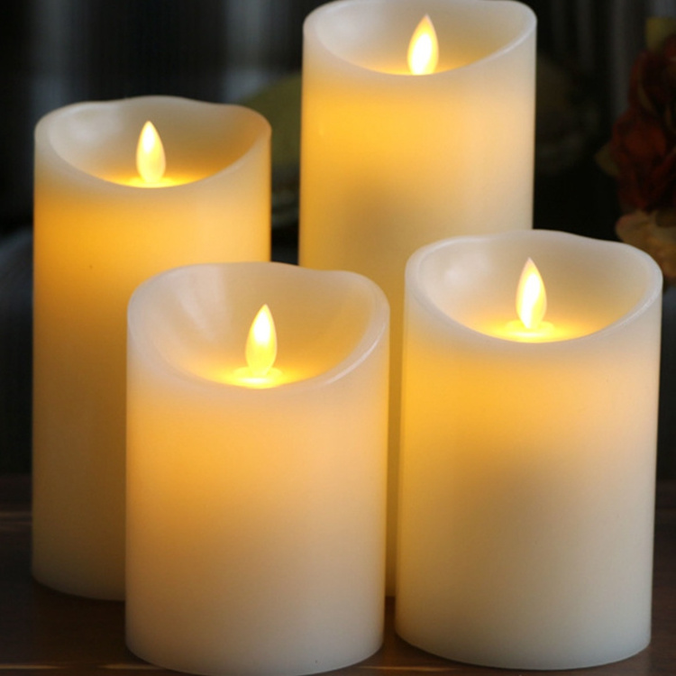 Flameless Battery Operated Led Votive Candles Christmas Candles Led Electric Moving Flame Candle Wedding Birthday Party Decor