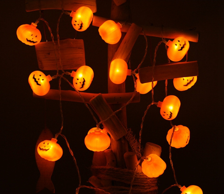 Waterproof Halloween String Lights 8 Modes LED Pumpkin Lights For Holiday Decorations for Outdoor&Indoor With Remote Function