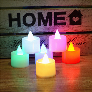 Bright Colorful Flameless  Tea Light Led Candle For Wedding  Event Party Use Battery Operated  Small Led Light