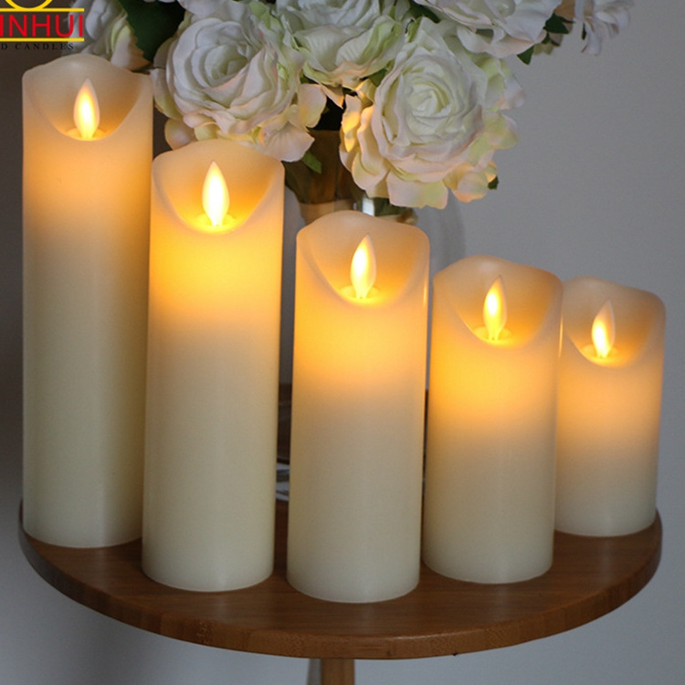 Flameless Battery Operated Led Votive Candles Christmas Candles Led Electric Moving Flame Candle Wedding Birthday Party Decor