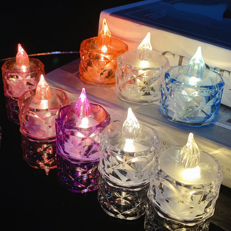 Hot Selling Bright Flickering Flameless Battery Operated Candles Mini Realistic Tea Lights Candles for Wedding Decoration