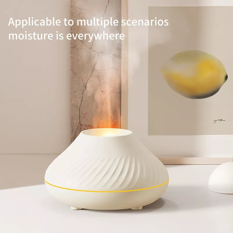 Electric air freshener 3D flame fragrance diffuser  Simulation Fire Essential Oil Humidifier