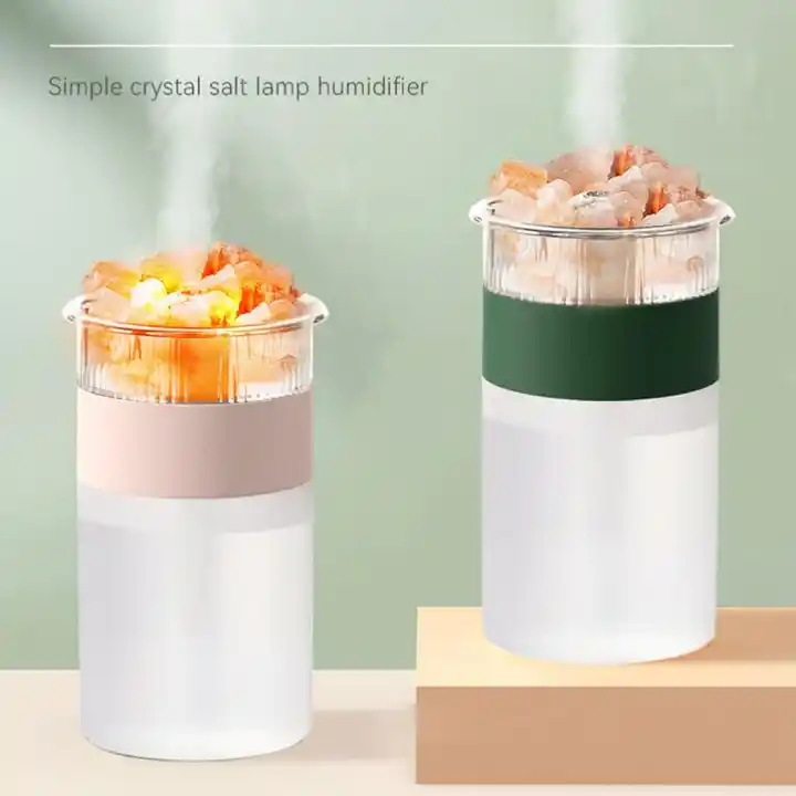 Aromatherapy salt lamp spray humidifier, automobile fragrance deodorizer, bedroom humidifying spray machine