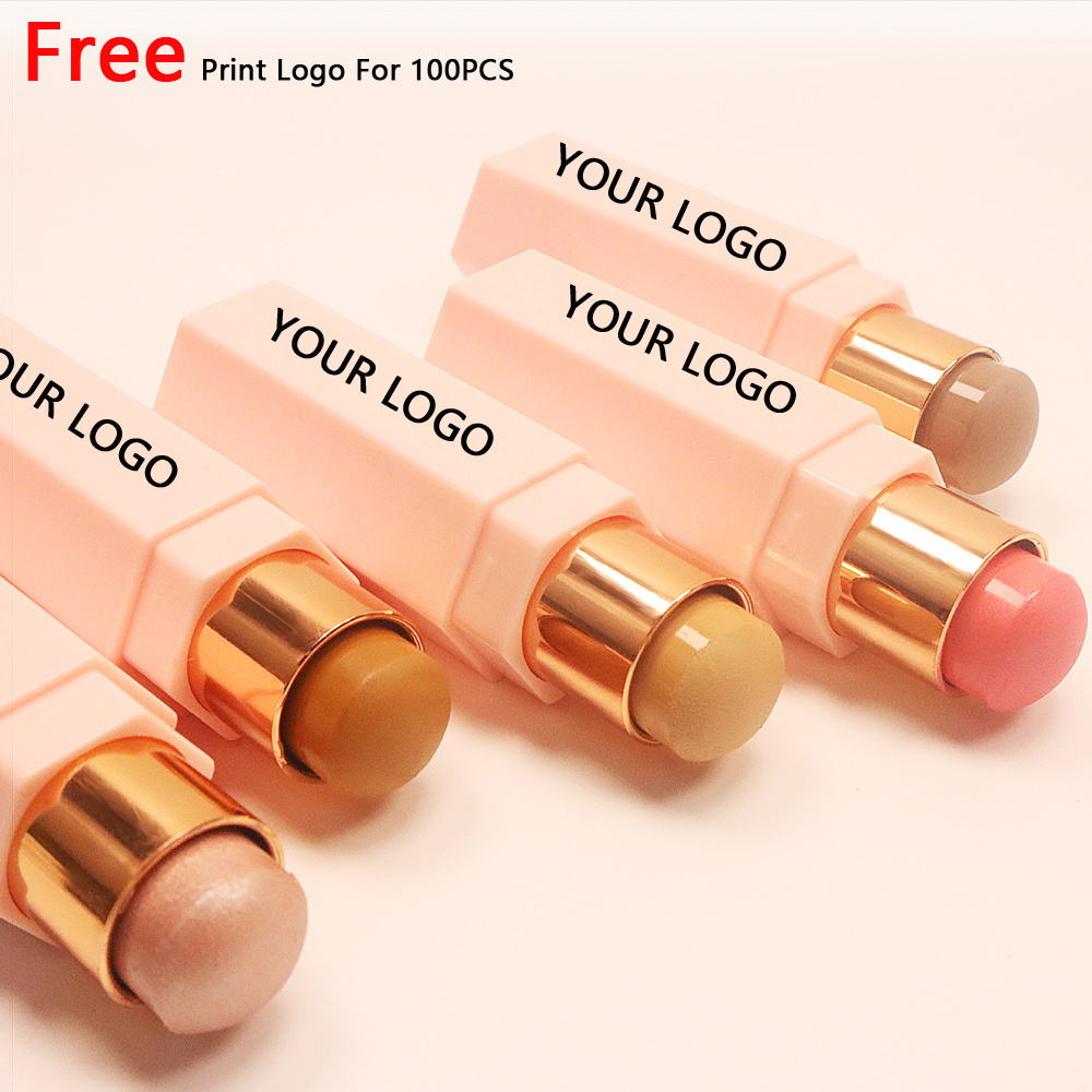 Custom Private Label Waterproof Vegan Bronzer Makeup Contour Foundation Cream Concealer Stick