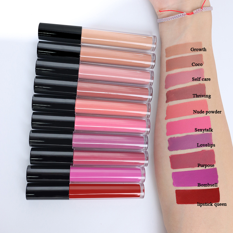 Wholesale Luxury Makeup Organic Waterproof Velvet Lip Stick Vegan Private Label Matte Liquid Lipstick