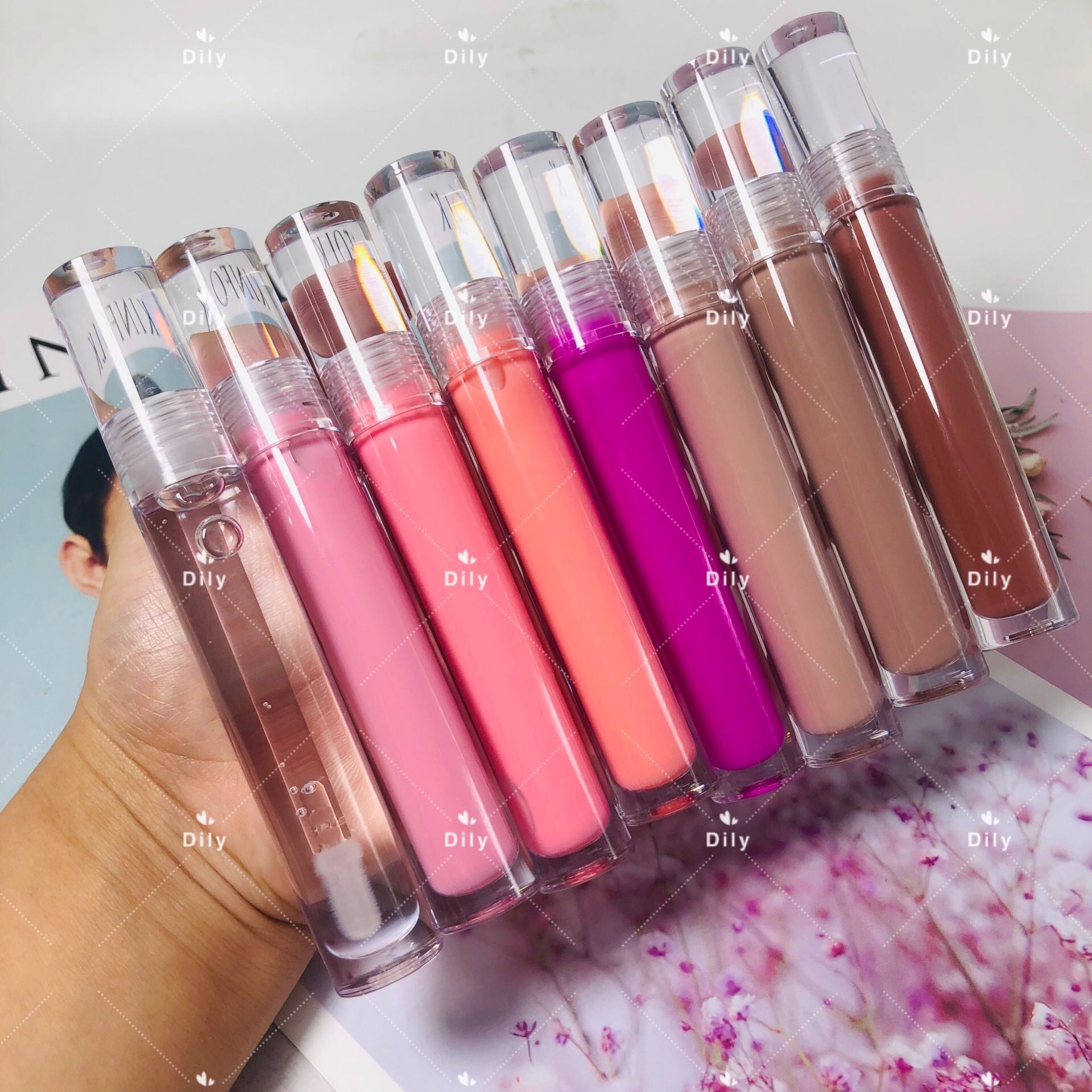 Bulk Cosmetics Makeup Lip Gloss Vendors Private Label Nude Organic Clear Glossy Vegan Lipgloss