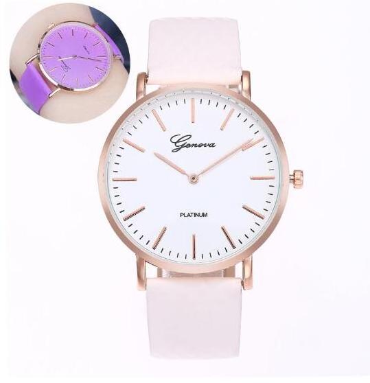 Create your fashion brand new Style color changing with sunshine Women Watch Quartz Wristwatches Relogio Feminino ladies watches