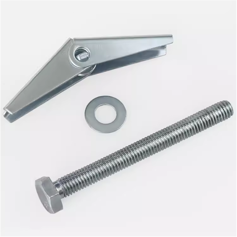 Spring Toggle Bolt Anchors - Stainless Steel Hollow Wall Anchor for Frames, Shelves, Mirrors & More, 20 Pack (3/16