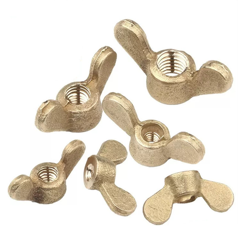 High Quality Factory Price M3 - M12 Solid Brass Butterfly Nuts Bolts And Wing Thumb Nut