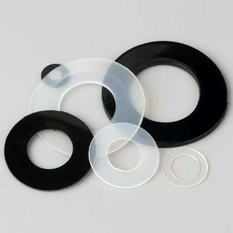 DIN125 M2 M2.5 M3 M4 M5 M6 M8 M10 Black Plastic Nylon Washer Plated Flat Spacer Washer Gasket Ring