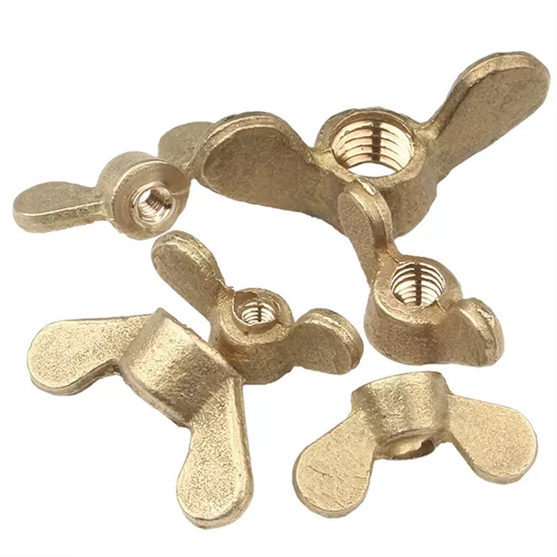 High Quality Factory Price M3 - M12 Solid Brass Butterfly Nuts Bolts And Wing Thumb Nut