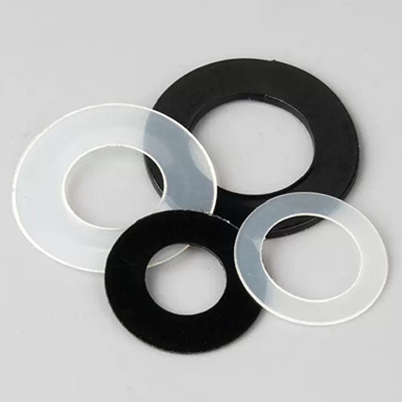 DIN125 M2 M2.5 M3 M4 M5 M6 M8 M10 Black Plastic Nylon Washer Plated Flat Spacer Washer Gasket Ring