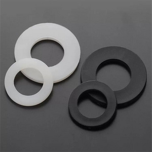 DIN125 M2 M2.5 M3 M4 M5 M6 M8 M10 Black Plastic Nylon Washer Plated Flat Spacer Washer Gasket Ring