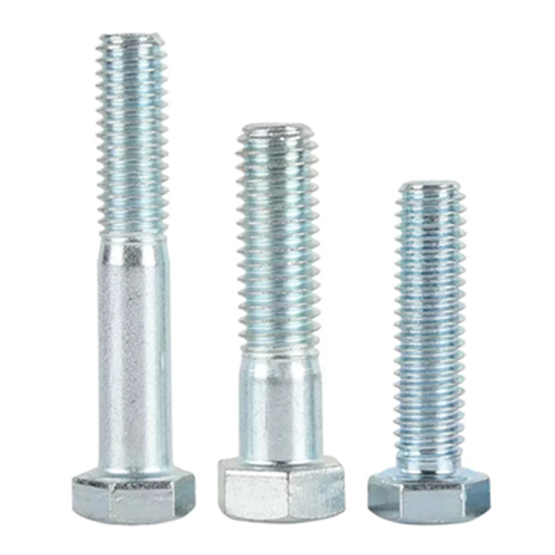 Hexagon all Full Thread Bolts with Carbon Steel Grade 8.8 blue and white zinc plated galvanized m20 m10