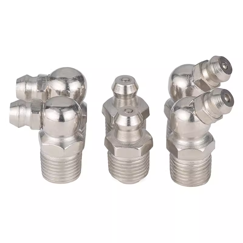 Metric Grease Fittings Kit,Straight and Angled Grease Zerk Kit, M6 M8 M10 1/4