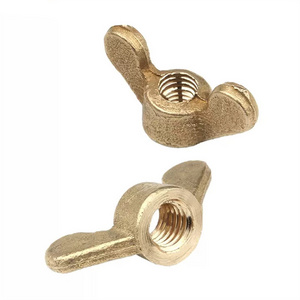 High Quality Factory Price M3 - M12 Solid Brass Butterfly Nuts Bolts And Wing Thumb Nut