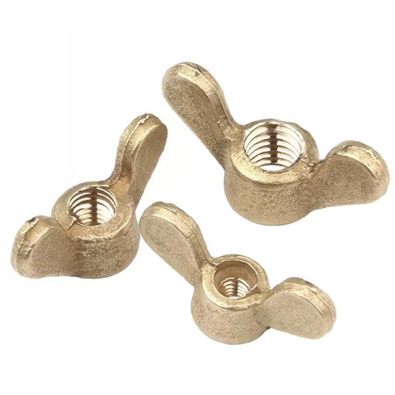 High Quality Factory Price M3 - M12 Solid Brass Butterfly Nuts Bolts And Wing Thumb Nut