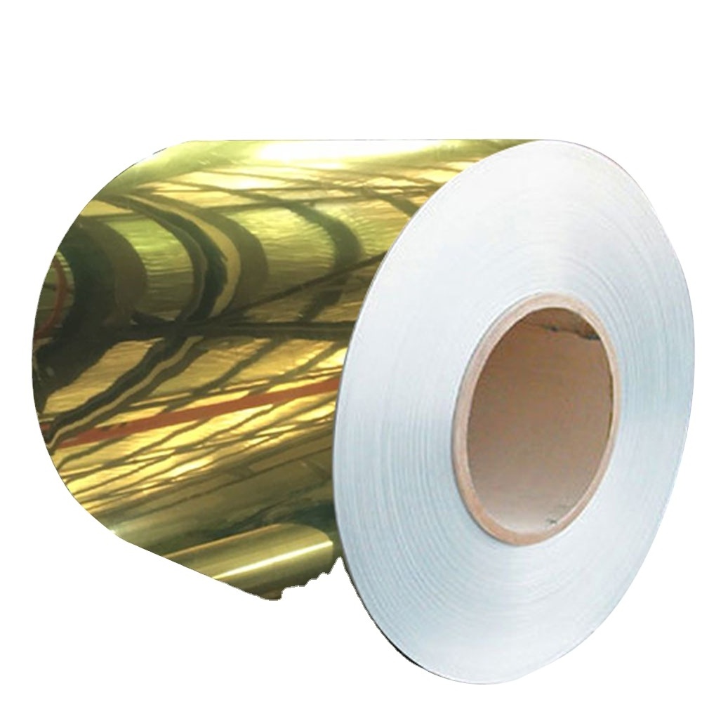 Aluminum coil mirror aluminio plate polished gross bright high reflective sheet Gold gold silver black blue red copper colors