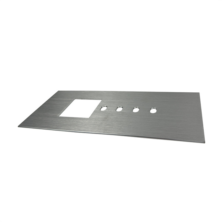 Customized Aluminum Products Silver Straight Grain Brushed Aluminum Alloy Plate