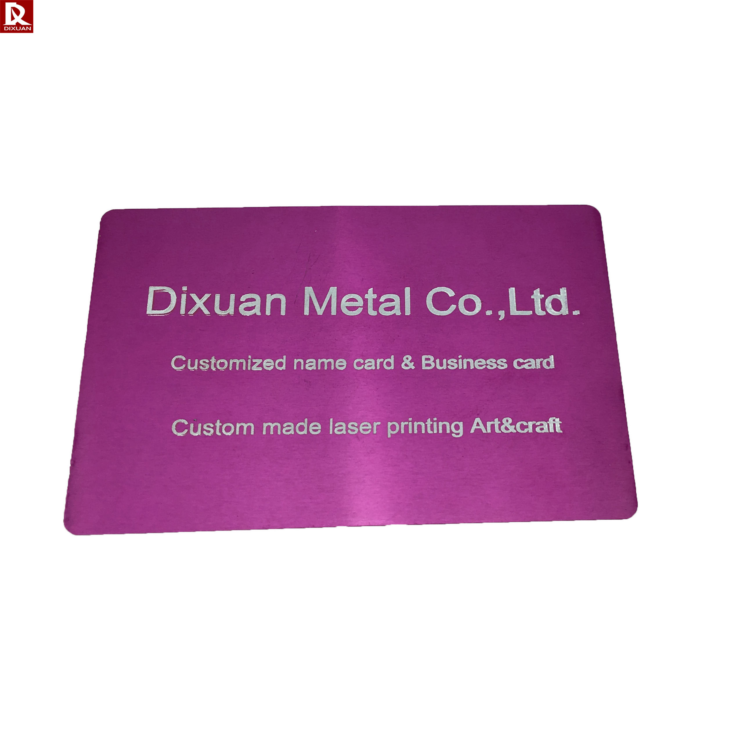 Wallet Business Cards Custom Anodized Aluminium Card Laser Engraving Metal Blank Business Aluminum Customized Logo Sheet Plated