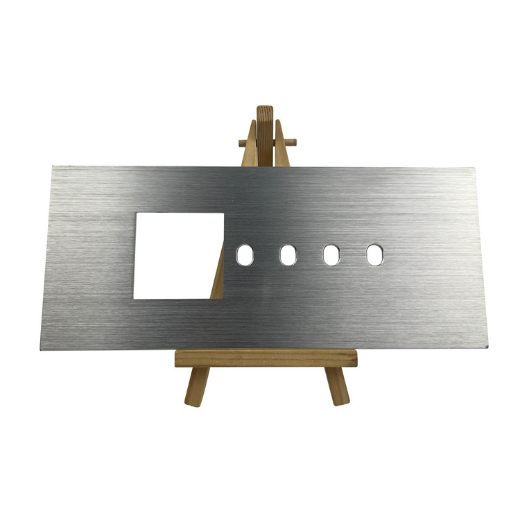 Customized Aluminum Products Silver Straight Grain Brushed Aluminum Alloy Plate