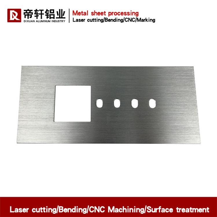 Customized Aluminum Products Silver Straight Grain Brushed Aluminum Alloy Plate