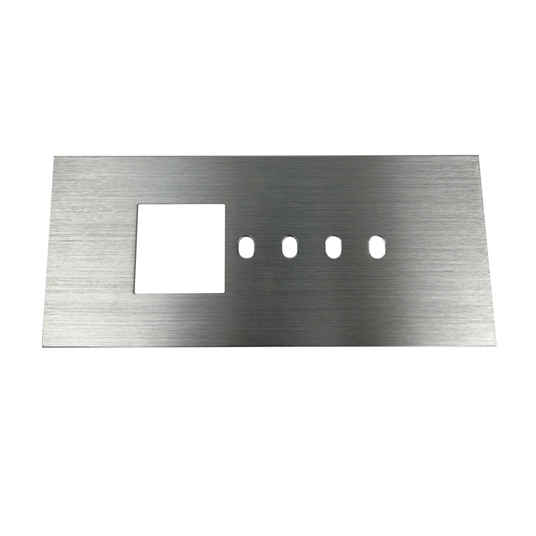 Customized Aluminum Products Silver Straight Grain Brushed Aluminum Alloy Plate