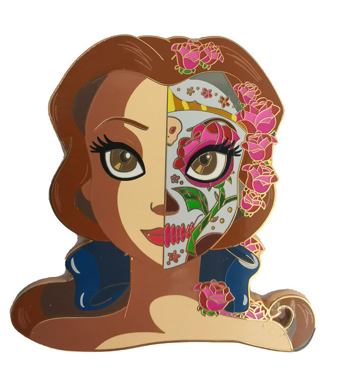 High Quality Zinc Alloy 3d Cartoon Beautiful Girl Custom Hard Enamel Pin Badge