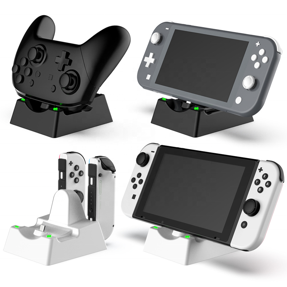 New Multifunctional Charging Dock For Nintendo Switch OLED Lite Console And For Joy Con Controller Charger Stand