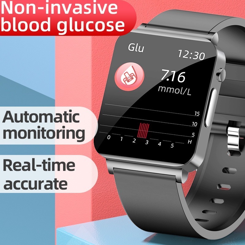 2023 New Non-Invasive Blood Glucose Monitor Smart Watch For iPhone Android