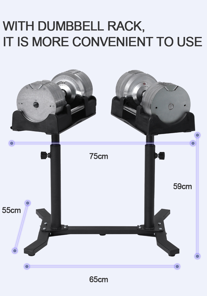 Wholesale Dumbbells Stand Rack ,Home Gym Fitness Weights Dumbells 41.5kg Smart stand Adjustable Dumbbells