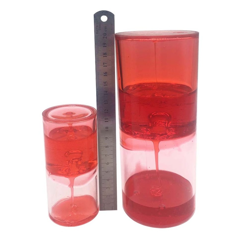 Anti-Gravity Manufacturer Novelty Acrylic Liquid Water LAVA Floating Beads Sand Hourglass Gel Timer