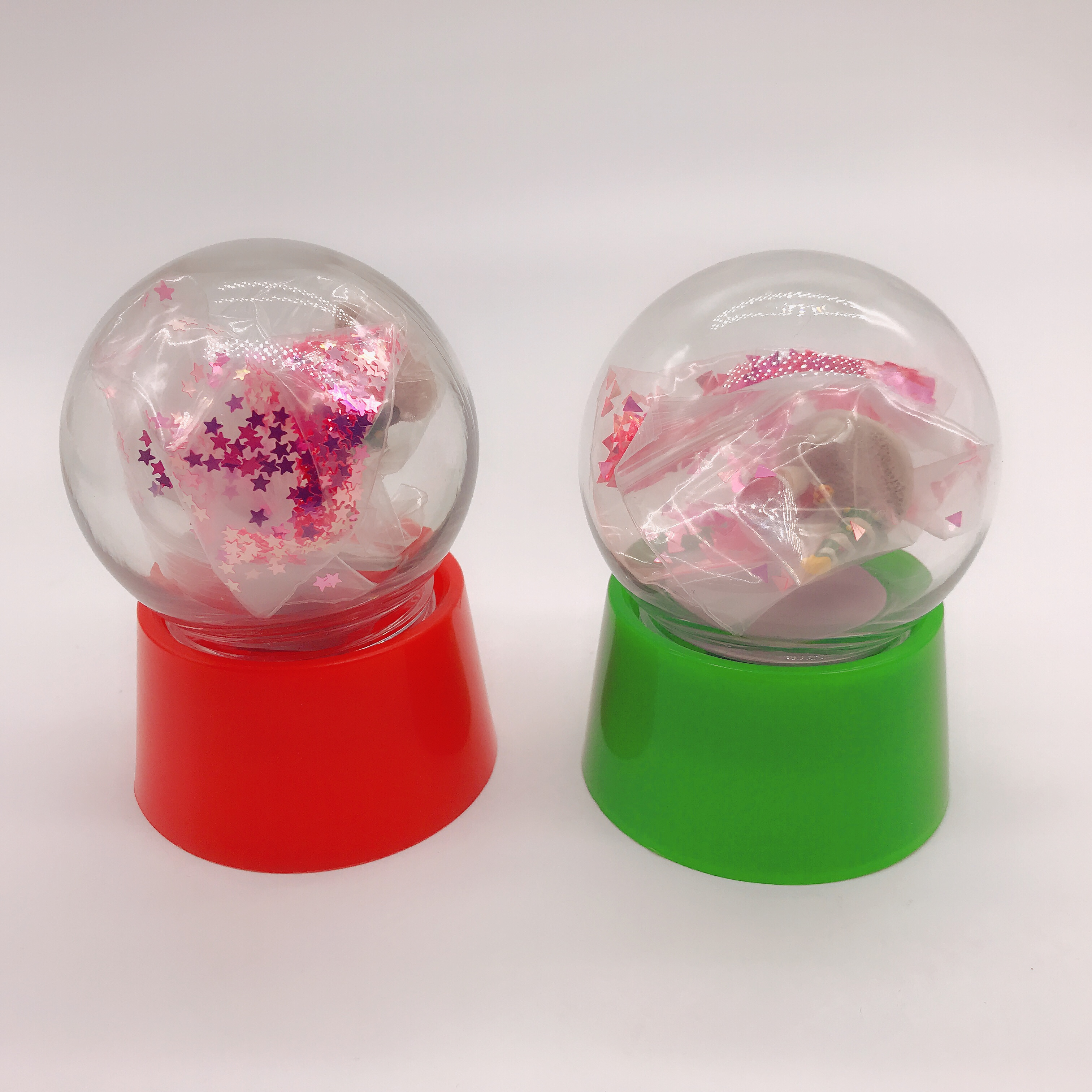 Plastic & Resin Snow Globe Size 4.5 CM Small DIY Kit