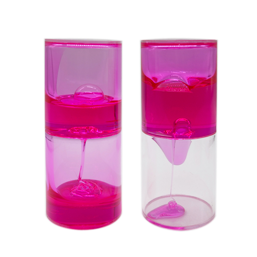 Anti-Gravity Manufacturer Novelty Acrylic Liquid Water LAVA Floating Beads Sand Hourglass Gel Timer