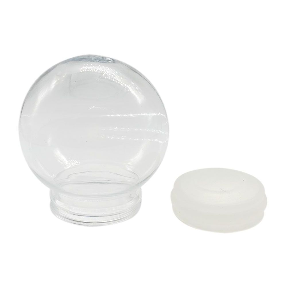 DIY Snow Globe Empty Kit Medium Size 80 MM Diameter