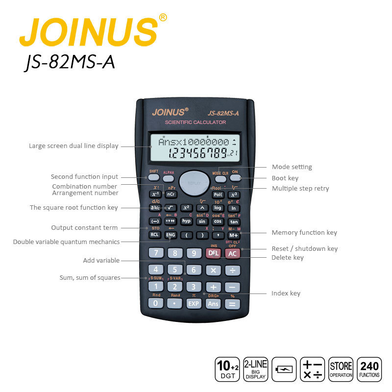 Wholesale Promotional Gift Colorful Customized Logo 12 Digits Electronic Student Scientific Calculator