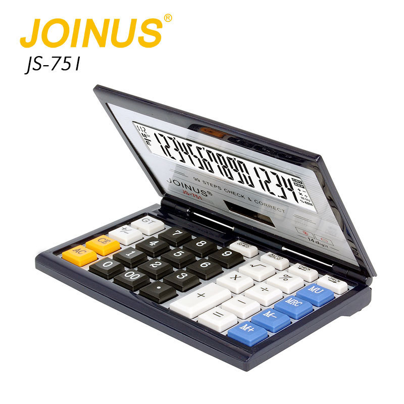 Factory direct 14 digit folding solar calculator for student