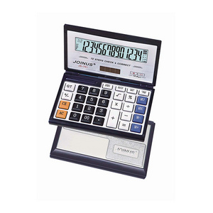 Factory direct 14 digit folding solar calculator for student