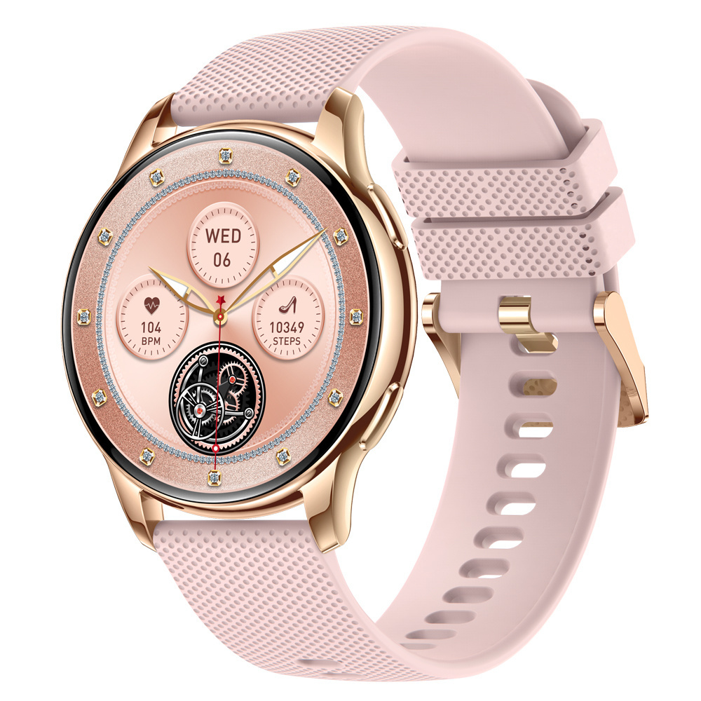 New 1.32inch make call Gesture Wakeup smartwatch round BT Calling Watch Sports Tracking lady AMOLED dial call smart watch