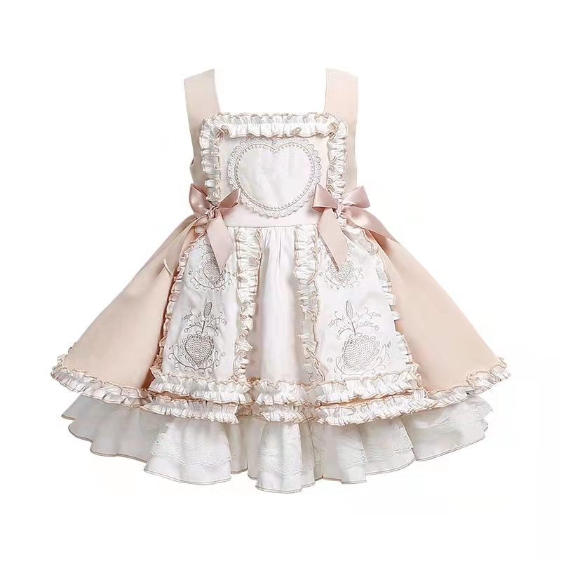 Baby Girls High-end Spanish Princess Dresses Children First Birthday Party Twirls Lolita Dress