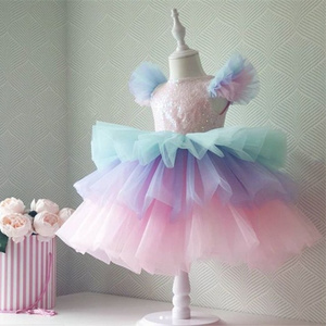 Children Girls Birthday Party Unicorn Tutu Dress