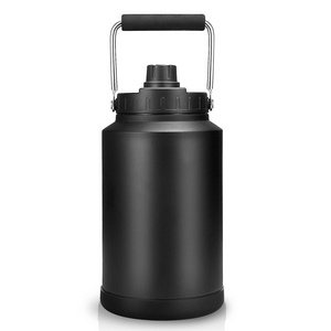 128 OZ Stainless Steel Beer Growler Leak Proof Double Wall Vacuum Insulated Half Gallon Water Bottles