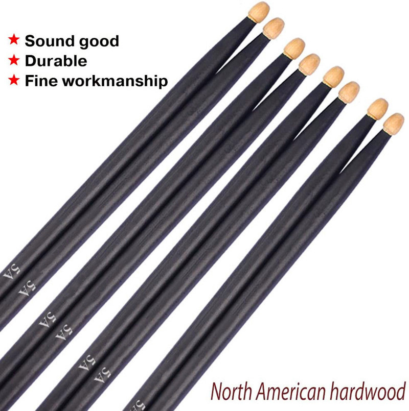 Wholesale 5A Size 2B Wooden Birch Drumstick Custom Logo Wholesale Hun Drum Sticks Drumstick Musical Drumstick Maple Free Design