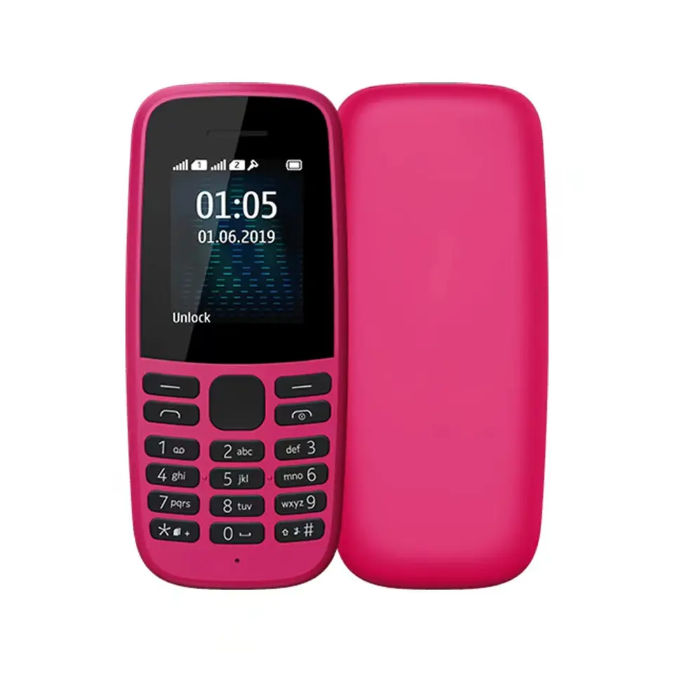 For Nokia 105 2019 Brand New Single Sim Card Handset With Flashlight Mini Feature Cell Mobile Phone Nokia 105