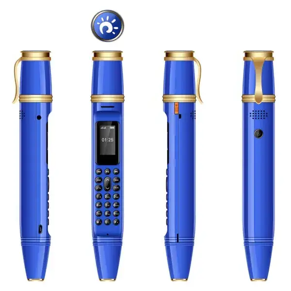 New Mini Cell Phone Pen 1000mAh BM111 0.96 Inch Screen Pen Shape Mini Mobile Phone Ready to Ship