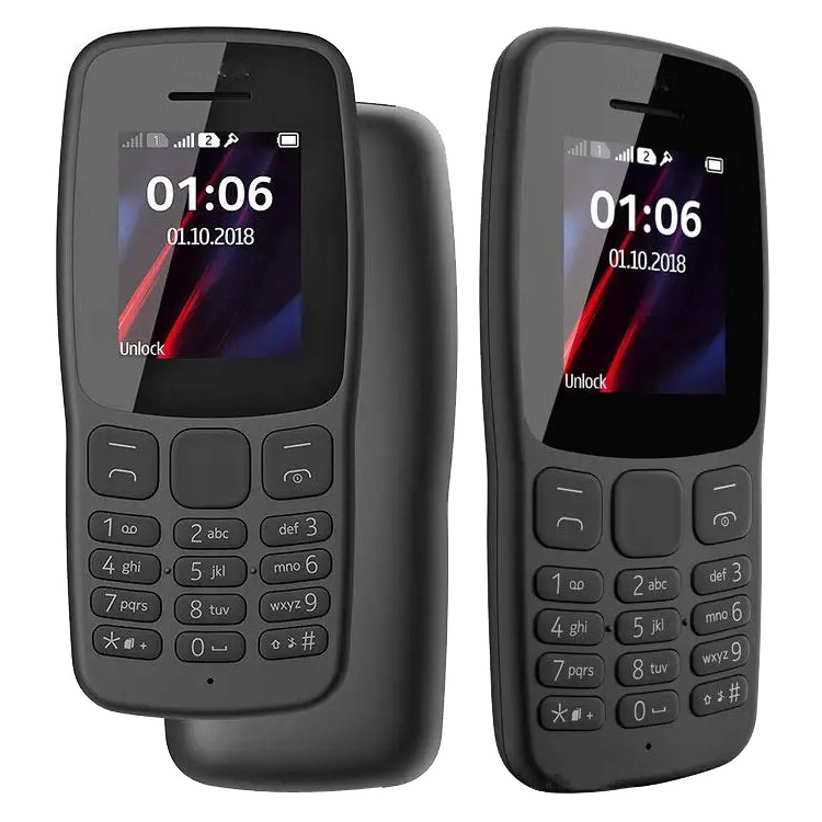 For Nokia 106 2018  Dual Sim Card Cell Phone With Flashlight Mini Feature Cell Mobile Phone Nokia 106