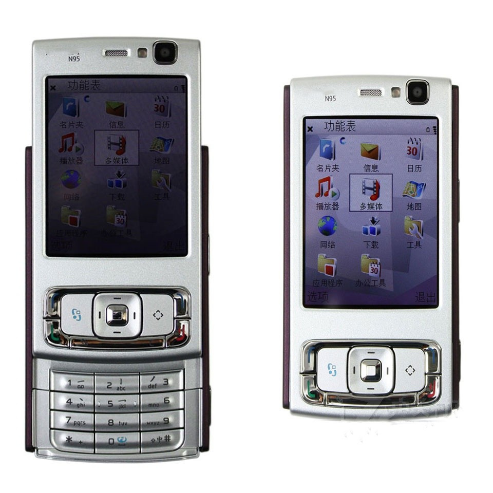 For Nokia N95 Dual Sim Card Cell Phone With Camera and Flashlight Feature Cell Mobile Phone Nokia N95