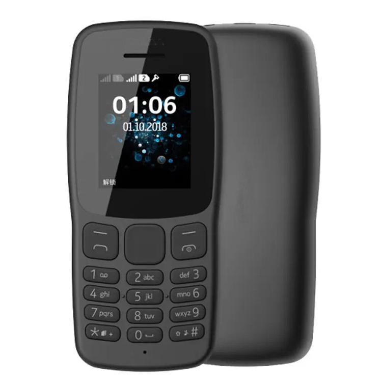 For Nokia 106 2018  Dual Sim Card Cell Phone With Flashlight Mini Feature Cell Mobile Phone Nokia 106